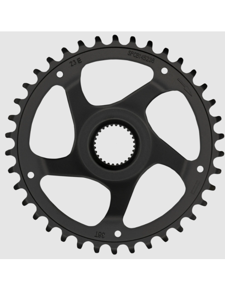 Kettingblad 38T KMC - geschikt voor Bosch generatie 4 - zwart