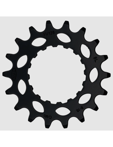 Tandwiel KMC Voor Bosch 18T CRO-MO Staal 11/128 inch - Zwart