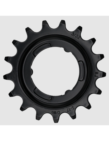 Tandwiel KMC Voor Shimano 17T O-MO Staal 3/32 inch - Zwart