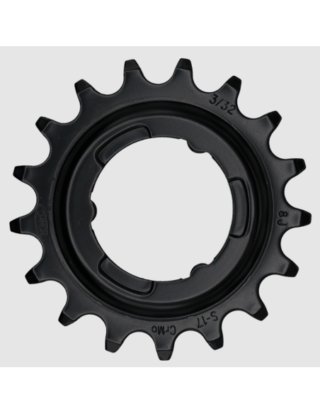 Tandwiel KMC Voor Shimano 17T O-MO Staal 3/32 inch - Zwart