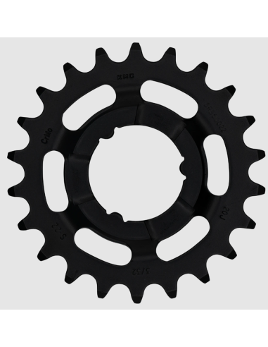 Tandwiel KMC Voor Shimano 22T O-MO Staal 3/32 inch - Zwart