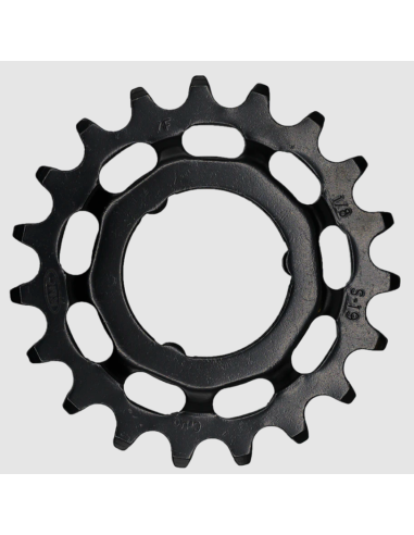 Tandwiel KMC Voor Shimano 19T O-MO Staal 1/8 inch - Zwart