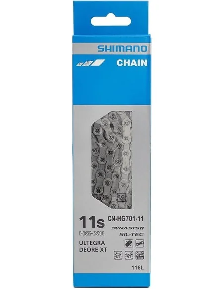 Ketting 11 speed Shimano HG701 Ultegra / Deore XT - Race/MTB/E-bike met Quick Link - 116 schakels