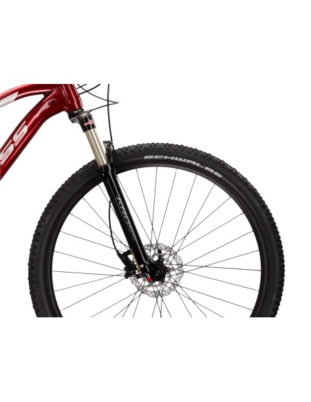 Mountainbike Kross Level 6.0 MTB - 29 inch - Frame M (17 inch) - Ruby Silver Gloss