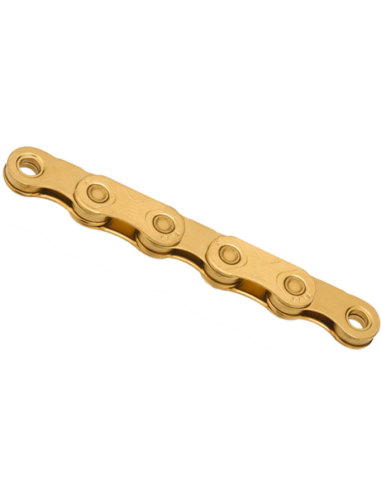 Ketting 12 speed KMC X Flat TiN Gold x 126L Waxed