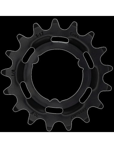 Tandwiel KMC Voor Shimano 17T O-MO Staal 1/8 inch - Zwart