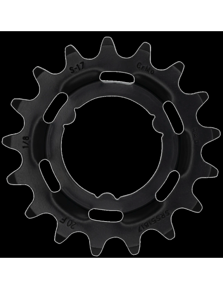 Tandwiel KMC Voor Shimano 17T O-MO Staal 1/8 inch - Zwart