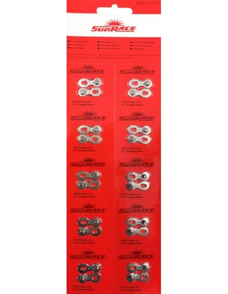 Kettingschakel 12 speed Sunrace CNQ12 Easy Link (10 stuks)