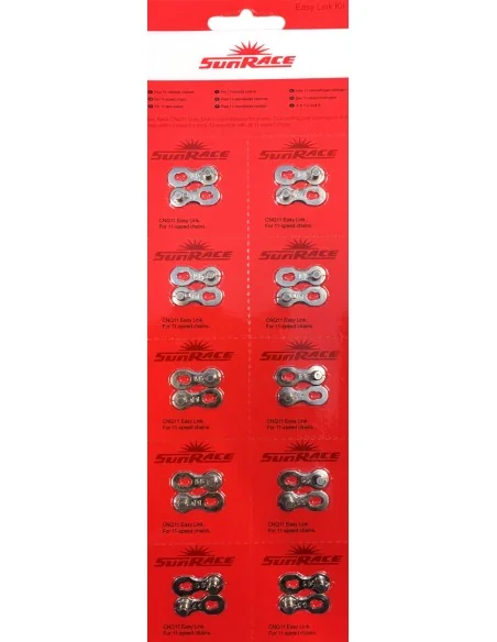 Kettingschakel 11 speed Sunrace CNQ11 Easy Link (10 stuks)