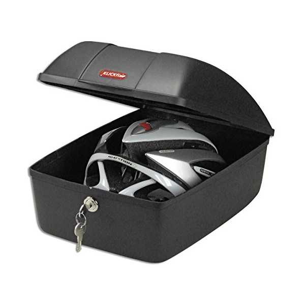 Topkoffer Polisport Luxe met quick release bagagedragerbevestiging - zwart