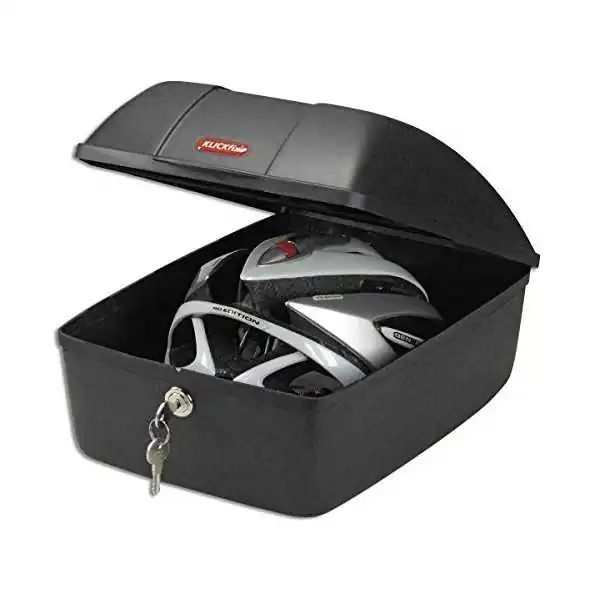 Topkoffer Polisport Luxe met quick release bagagedragerbevestiging - zwart