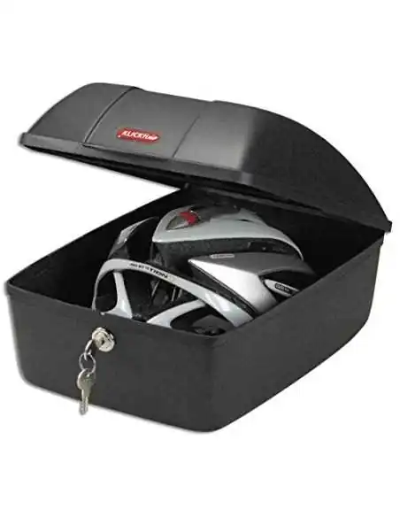 Topkoffer Polisport Luxe met quick release bagagedragerbevestiging - zwart