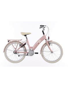 Kinderfiets Bikefun Lots of Love 20 inch met Remnaaf - Mahogany Roze