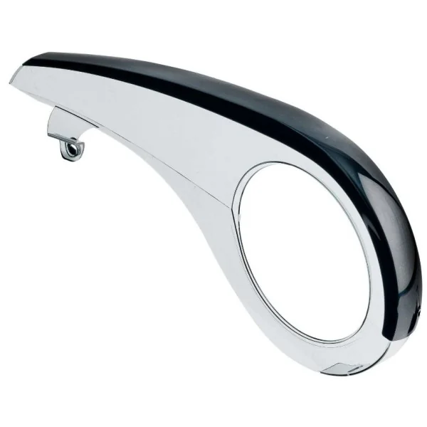 Kettingscherm Axa Scope 2 voor 46-48 tands tandwielen - lichtgrijs met zwarte rand (winkelverpakking)