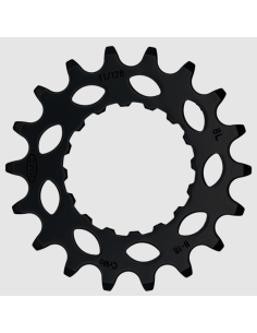 Tandwiel KMC Voor Bosch 18T CRO-MO Staal 11/128 inch - Zwart