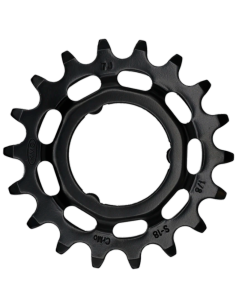 Tandwiel KMC Voor Shimano 18T O-MO Staal 1/8 inch - Zwart