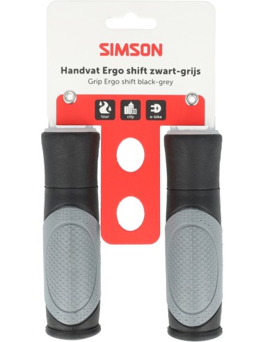 Simson Handvatten Ergo shift zwart-grijs