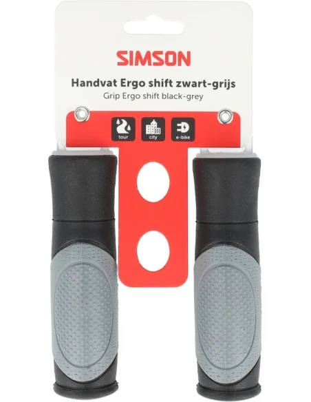 Simson Handvatten Ergo shift zwart-grijs