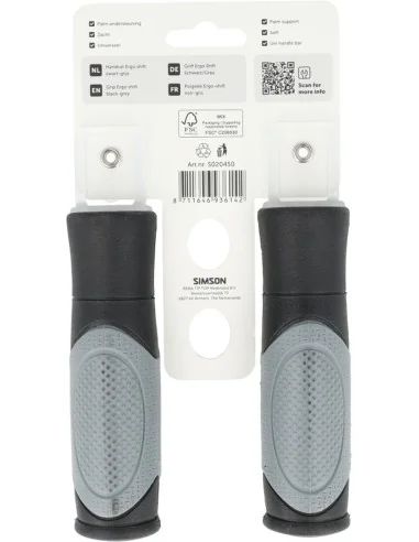 Simson Handvatten Ergo shift zwart-grijs