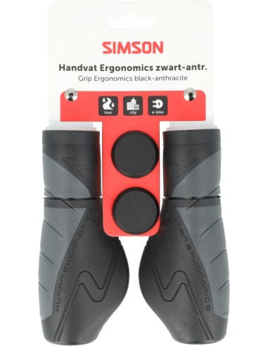 Simson Handvatten Ergonomics zwart-antraciet
