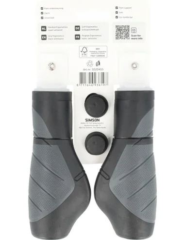 Simson Handvatten Ergonomics zwart-antraciet