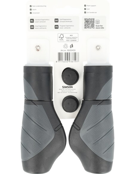 Simson Handvatten Ergonomics zwart-antraciet