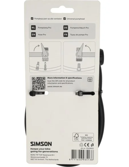Simson Hogedrukpompslang Pro
