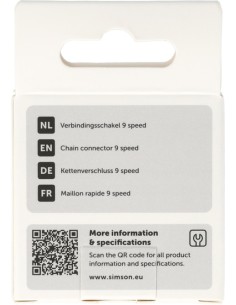 Simson Verbindingsschakel 1/2"x5/64" 9 speed 2