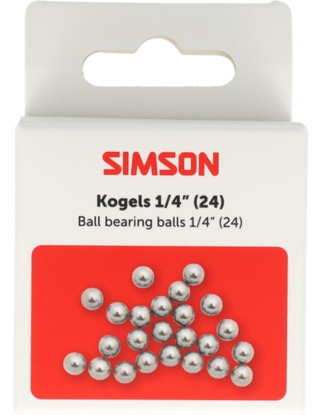 Simson Kogels 1/4" 24st