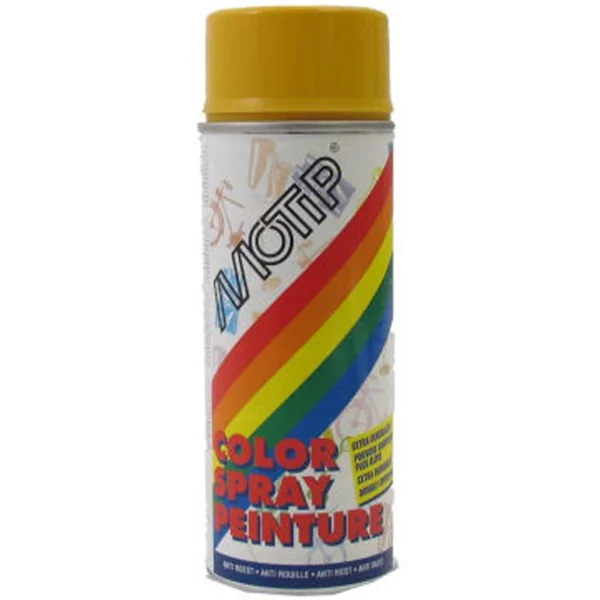 Spuitbus Motip 400 ml - goudgeel