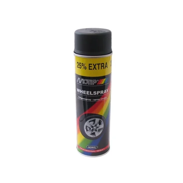 Spuitbus 400ml Wheelspray Mat-Zwart