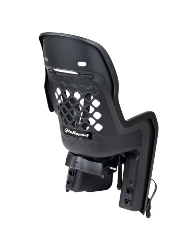 Kinderzitje achter Polisport Joy - BLACK SERIE - met dragerbevestiging (CFS)