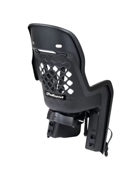 Kinderzitje achter Polisport Joy - BLACK SERIE - met dragerbevestiging (CFS)