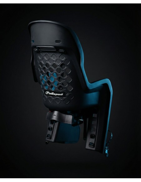 Kinderzitje achter Polisport Joy - BLACK SERIE - met dragerbevestiging (CFS)