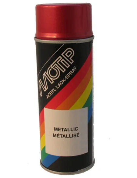 Spuitbus Motip 400ml - metallic rood