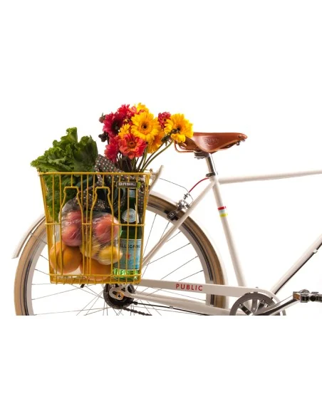 Fietsmand Basil Memories Bottle 35 x 29 x 34 cm - zwart