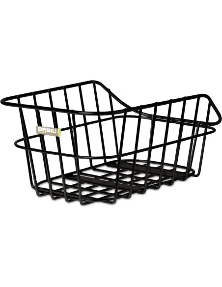 Fietsmand Basil Cento met dragerbevestiging 45 x 33 x 21 cm - zwart