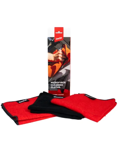 Schoonmaakdoek Cyclon set twee kleuren - rood/zwart
