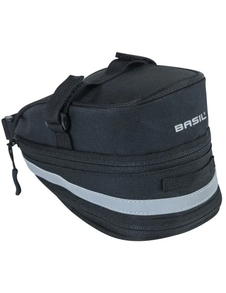 Zadeltas Basil Mada 1 liter 19 x 11 x 13 cm - zwart