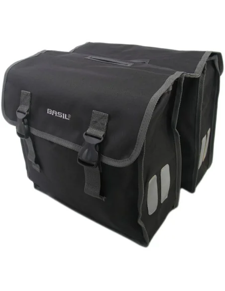 Dubbele fietstas Basil Mara XL 35 liter 35 x 15 x 32 cm - zwart