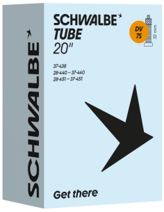 Binnenband Schwalbe DV7S 20" / 28-37-438/451mm - 32mm ventiel