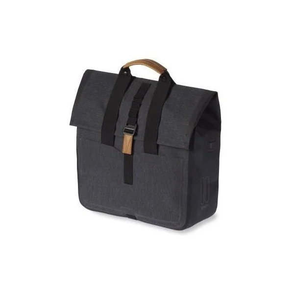 Fietstas Basil Urban Dry Shopper 20 liter 34 x 16 x 48 cm - charcoal melee