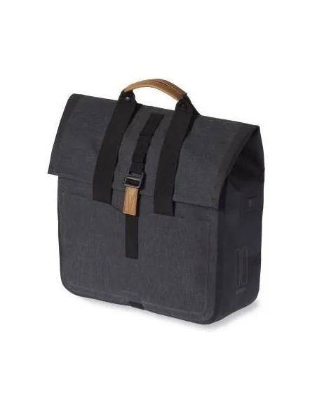 Fietstas Basil Urban Dry Shopper 20 liter 34 x 16 x 48 cm - charcoal melee