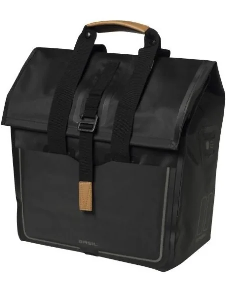 Fietstas Basil Urban Dry Shopper 20 liter 34 x 16 x 48 cm - matt black