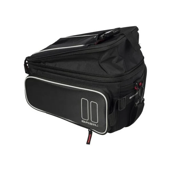 Bagagedragertas Basil Sport Design Trunkbag 7-15 liter 36 x 26 x 18 cm - zwart