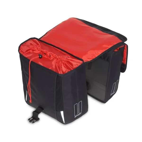 Dubbele fietstas Basil Sport Design 32 liter 35 x 15 x 43 cm - zwart
