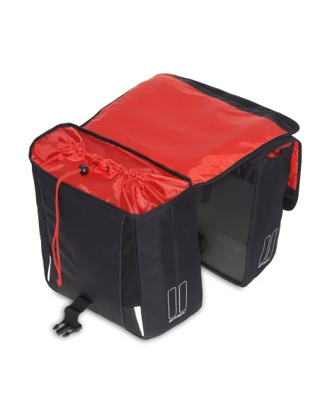 Dubbele fietstas Basil Sport Design 32 liter 35 x 15 x 43 cm - zwart