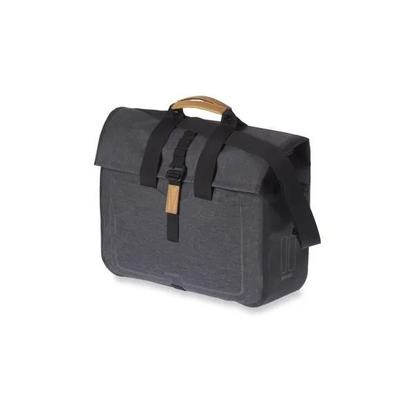 Enkele fietstas Basil Urban Dry Business Bag 20 liter 37 x 15 x 38 cm - donkergrijs