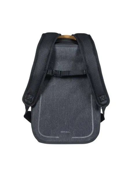 Fietsrugzak Basil Urban Dry Backpack 18 liter 27 x 16 x 45 cm - grijs