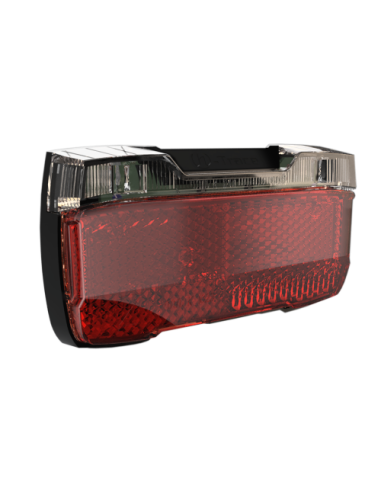 Dragerachterlicht Herrmans H-Trace dynamo - met standlicht - 50 mm bevestiging